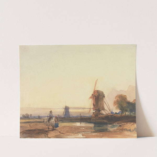 Landscape with Windmills by Thomas Shotter Boys