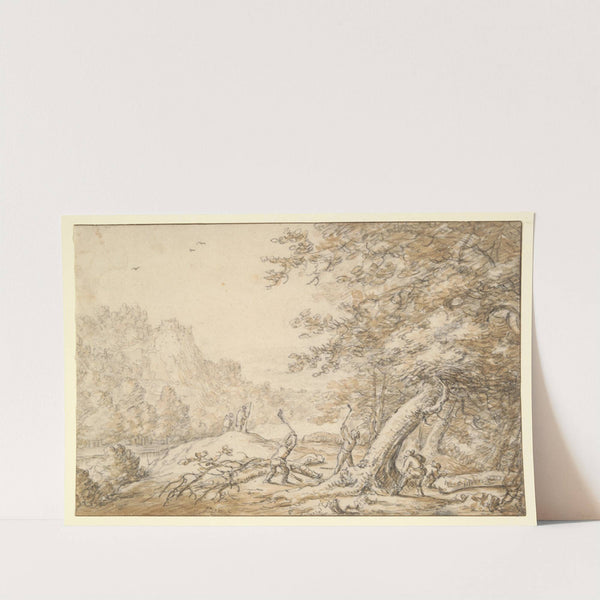 Landscape with Woodcutters by Herman Saftleven