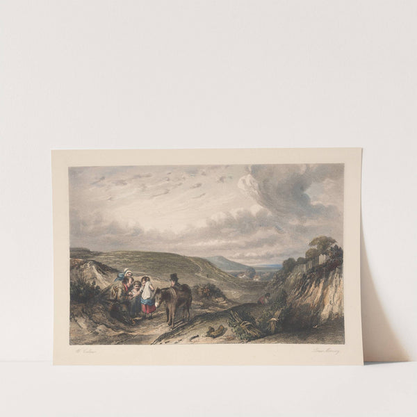 Landscape with woodgatherers (William Collins) (1850) by Louis Marvy
