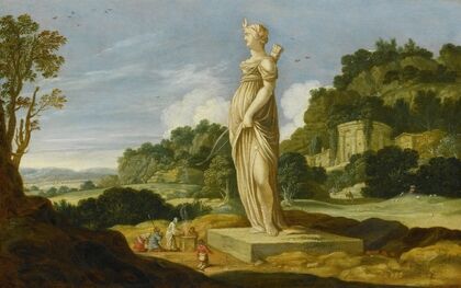 Landscape With Worshippers At The Altar Of Diana
