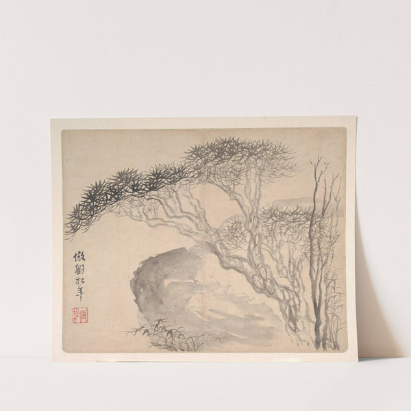 Landscapes after Ancient Masters Pl.02 (1693) by Mei Qing