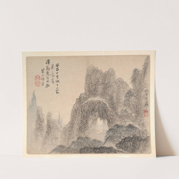 Landscapes after Ancient Masters Pl.12 (1693) by Mei Qing