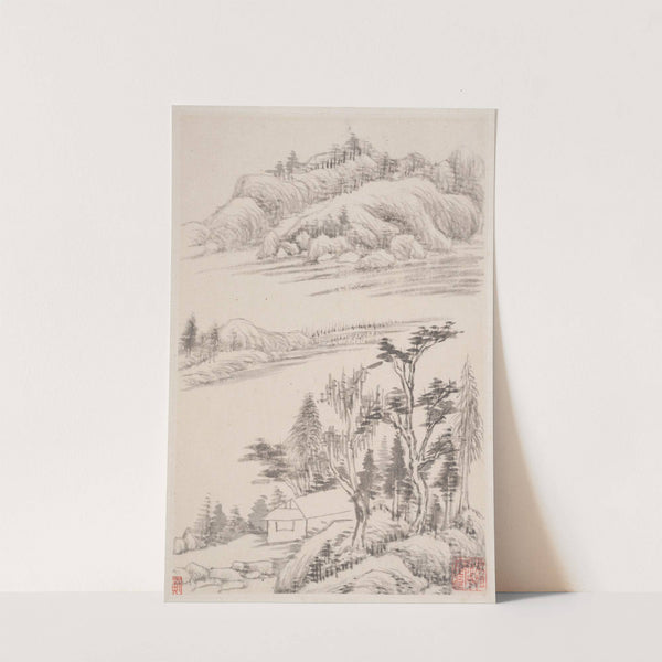 Landscapes after old masters Pl.1 (1630) by Dong Qichang