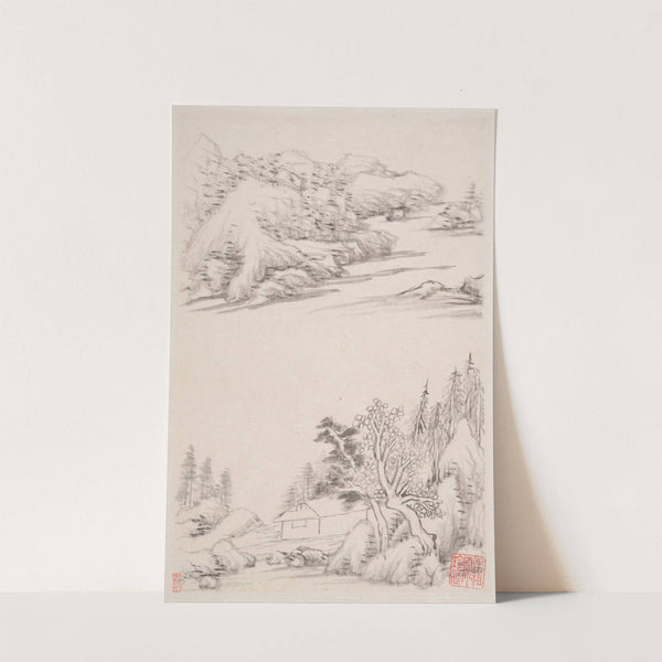 Landscapes after old masters Pl.2 (1630) by Dong Qichang