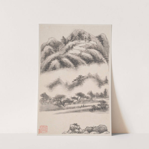 Landscapes after old masters Pl.5 (1630) by Dong Qichang