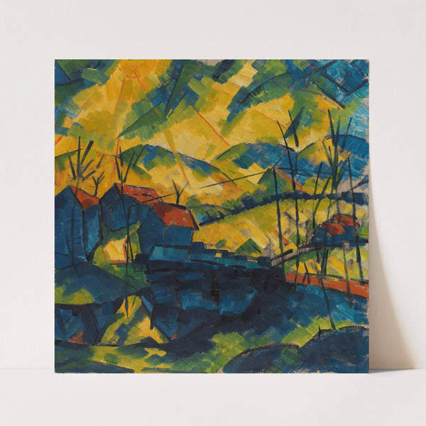 Landschaft (1920) by Fritz Schaefler