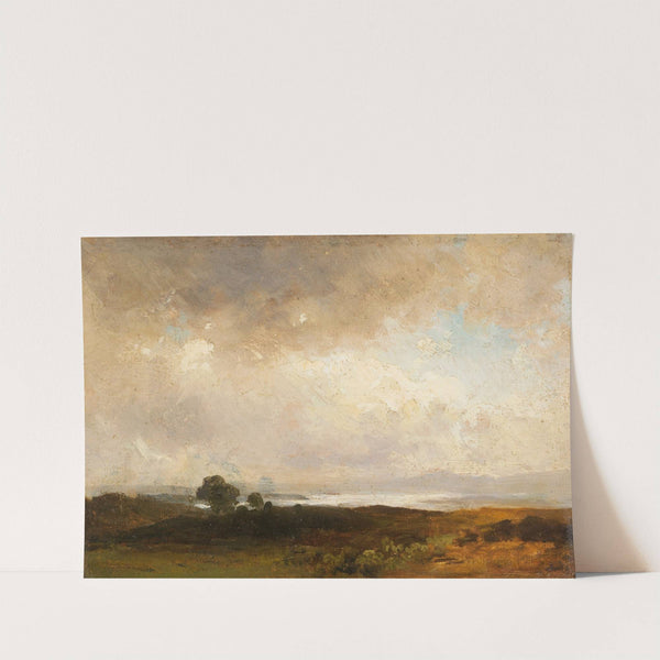 Landschaft am See mit aufziehenden Wolken (1843) by Christian Ernst Morgenstern