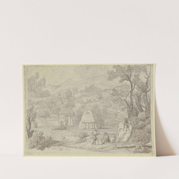 Landschaft bei Nemi mit Monte Cavo by Joseph Anton Koch