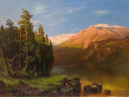 Landschaft im Abendrot — size preview