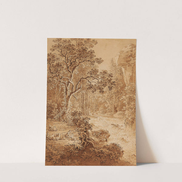 Landschaft im Schandauer Grund by Adrian Zingg