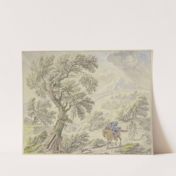 Landschaft im Sturm und Regen by Dirk Maas