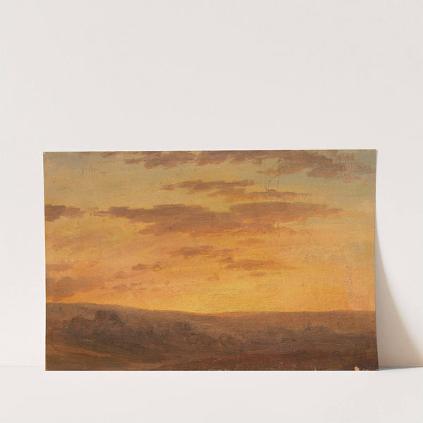 Landschaft in der Abenddämmerung by Gustav Friedrich Papperitz