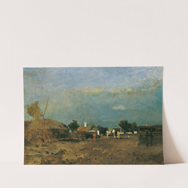 Landschaft in der Puszta Szolnok (1874-1910) by Tina Blau