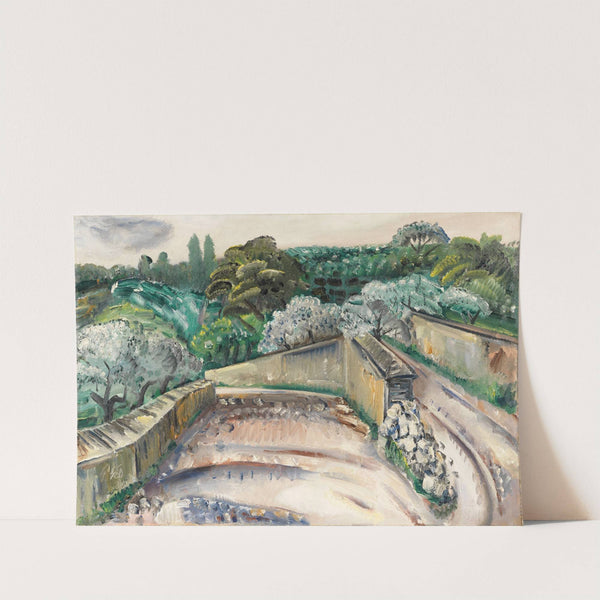 Landschaft in Südfrankreich (Regentag in Cassis) (1930) by Paul Kleinschmidt