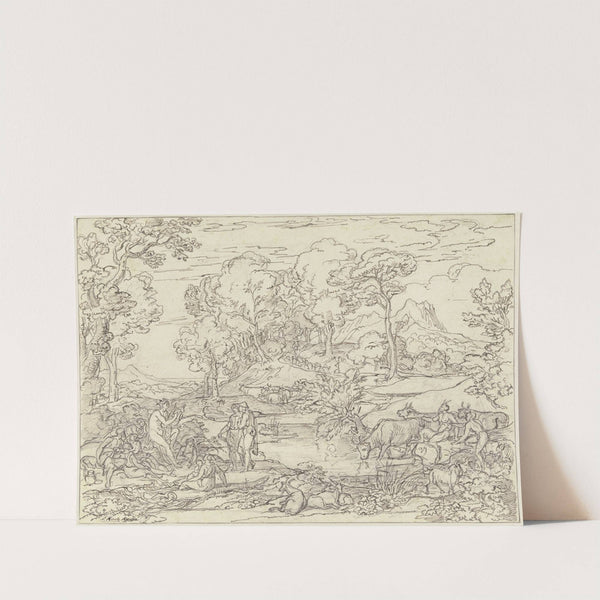 Landschaft mit Apoll unter den Hirten by Joseph Anton Koch