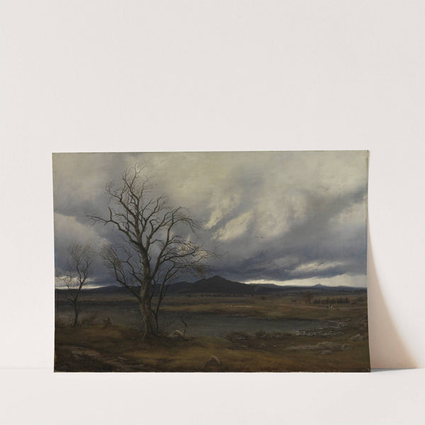 Landschaft mit aufziehendem Gewitter by Carl Julius von Leypold