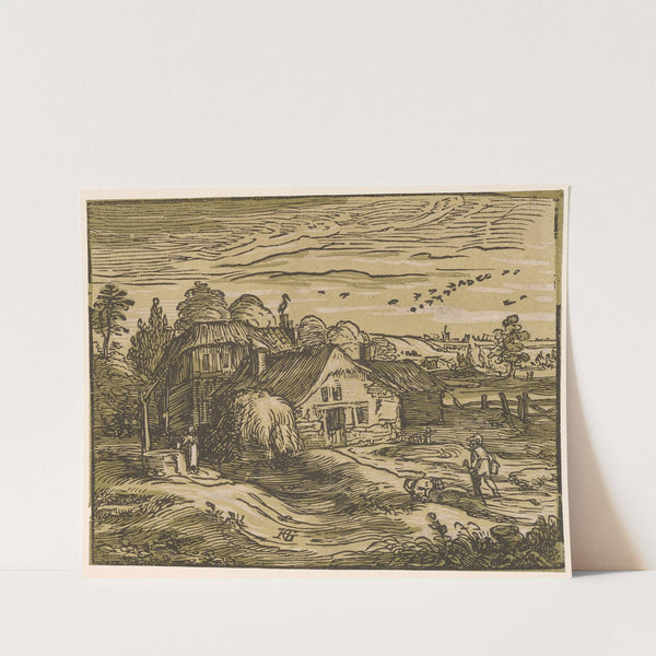 Landschaft Mit Bauerngehöft by Hendrick Goltzius