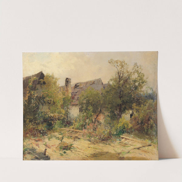 Landschaft mit Bauernhaus by Ernestine von Kirchsberg