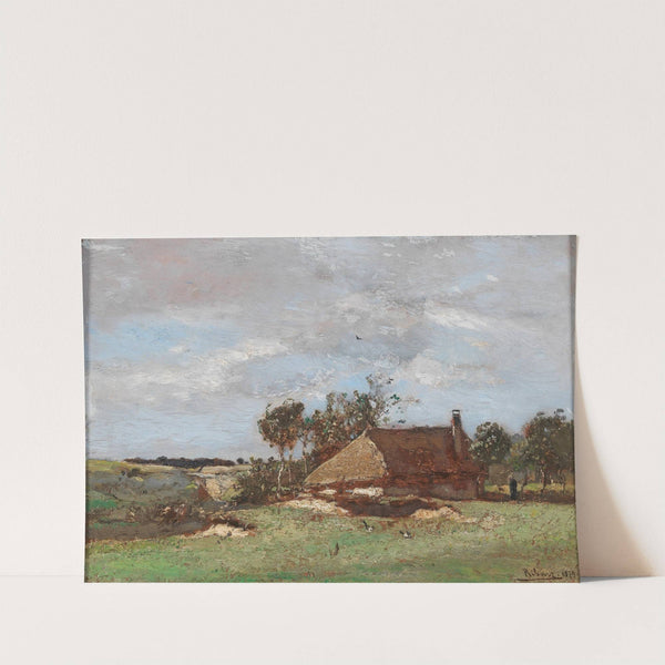 Landschaft mit Bauernhof by Rudolf Ribarz