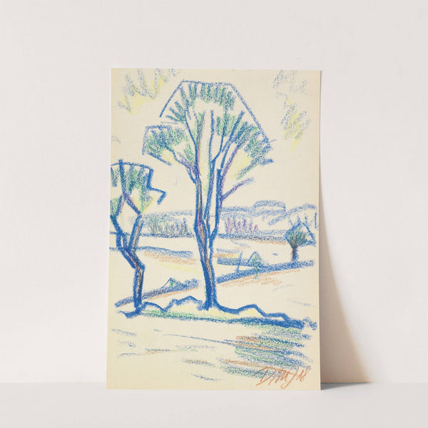 Landschaft mit Bäumen by Dorothea Maetzel-Johannsen