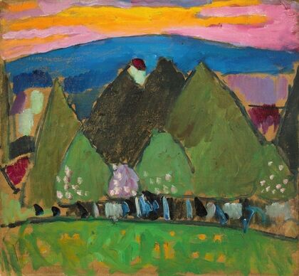 Landschaft mit Bäumen