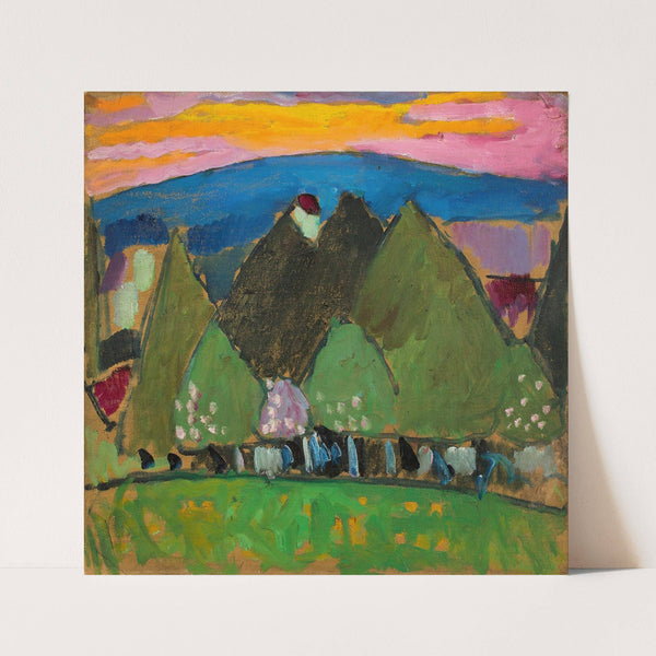 Landschaft mit Bäumen (Circa 1909) by Alexej von Jawlensky