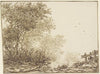 Landschaft mit Bäumen und Weidegatter