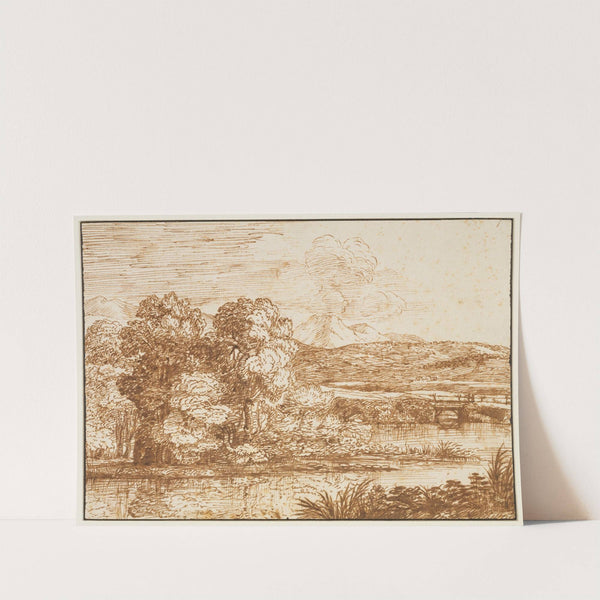 Landschaft mit Baumgruppe am Wasser (ca 1650-1655) by Claude Lorrain