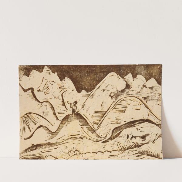 Landschaft mit blasendem Hirten (1923) by Ernst Ludwig Kirchner