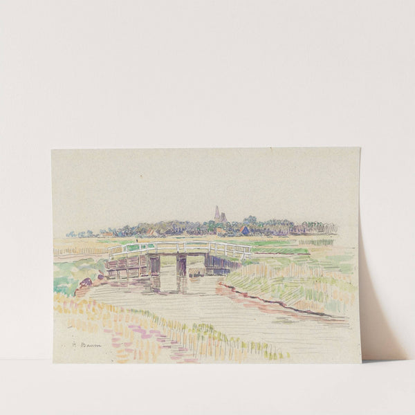 Landschaft mit Brücke by Paul Baum