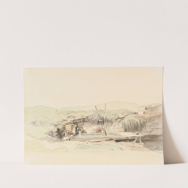 Landschaft mit Brunnen by Johann Ludwig Aberli