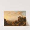 Landschaft mit Burg (1852) by Barend Cornelis Koekkoek