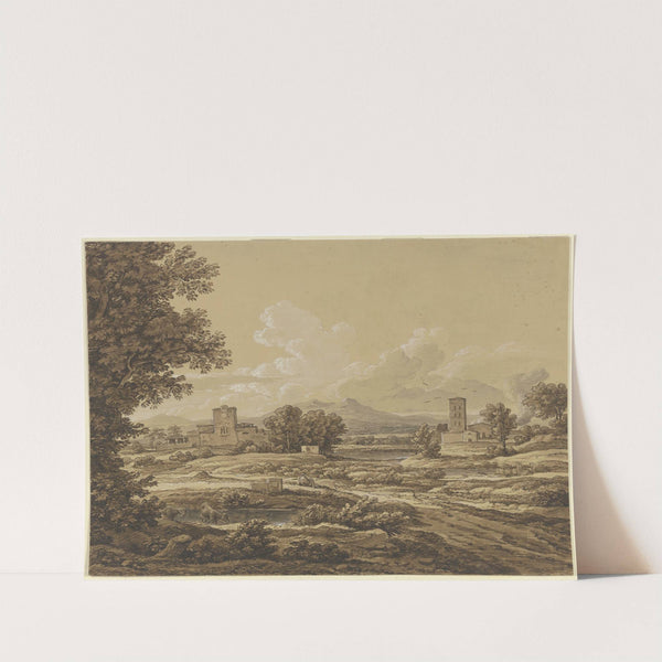 Landschaft mit der Torre del Quinto vor Rom by Johann Christian Reinhart