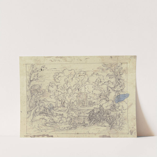 Landschaft mit Diana und Aktäon by Joseph Anton Koch