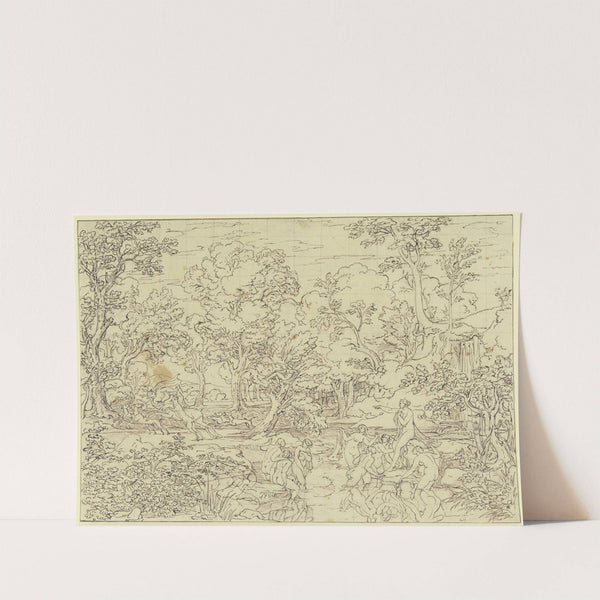 Landschaft mit Diana und Aktäon. by Joseph Anton Koch