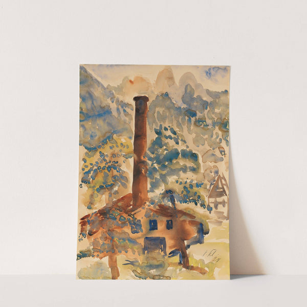 Landschaft mit Fabrik by Paul Kleinschmidt