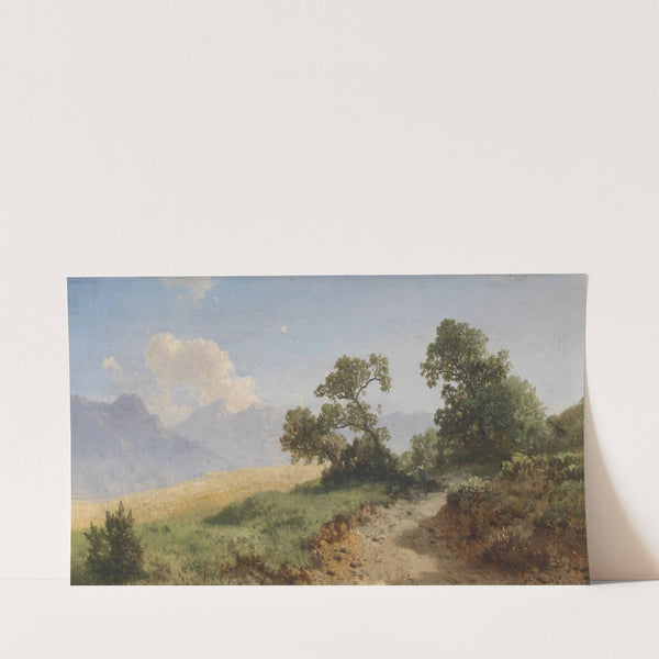 Landschaft mit figürlicher Staffage by Albert Zimmermann