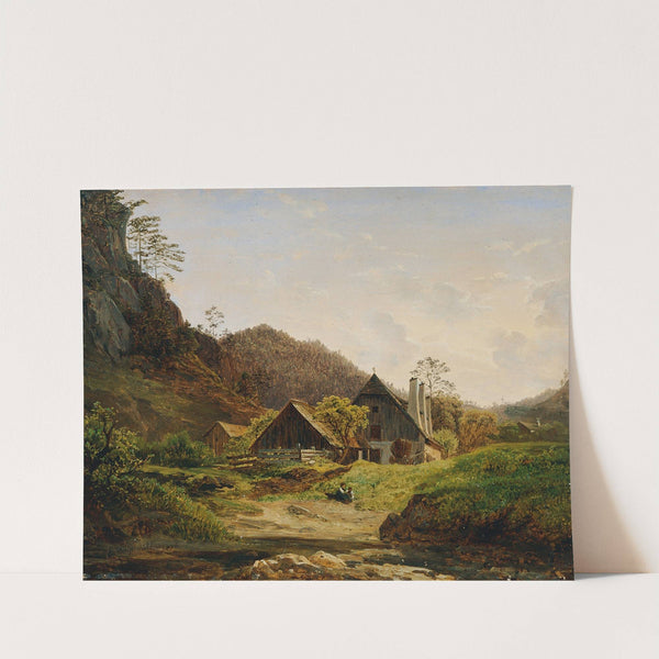 Landschaft mit Hammerschmiede (1836) by Ferdinand Georg Waldmüller