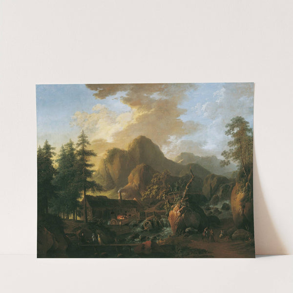 Landschaft mit Hammerwerk by Martin von Molitor