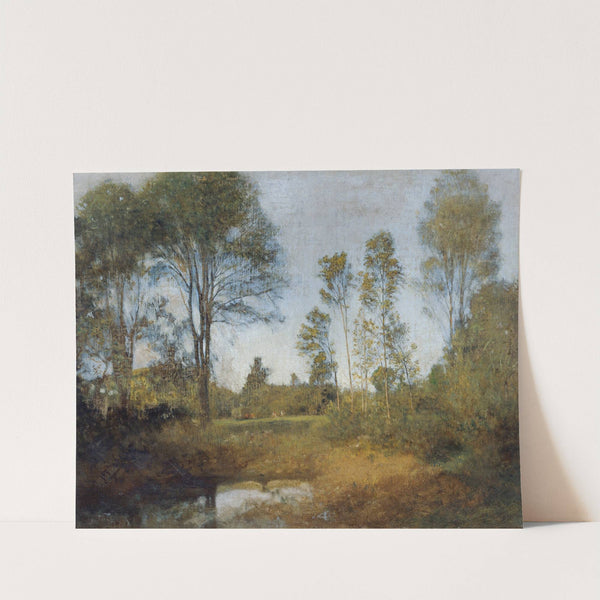 Landschaft mit Heuwagen by Franz Rumpler