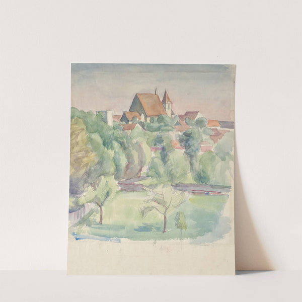 Landschaft mit Kirche by Walther Gamerith