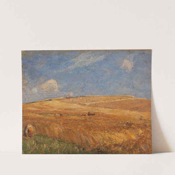 Landschaft mit Kornfeld by Gustav Kampmann