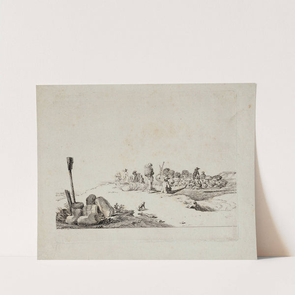 Landschaft mit Landleuten by Johann Christian Brand