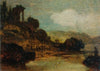 Landschaft mit Ruine
