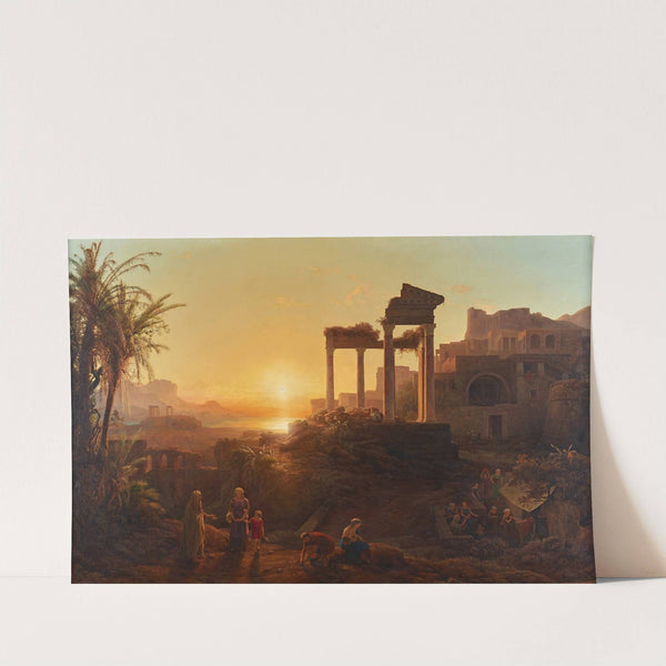 Landschaft mit Sonnenuntergang by Károly Markó