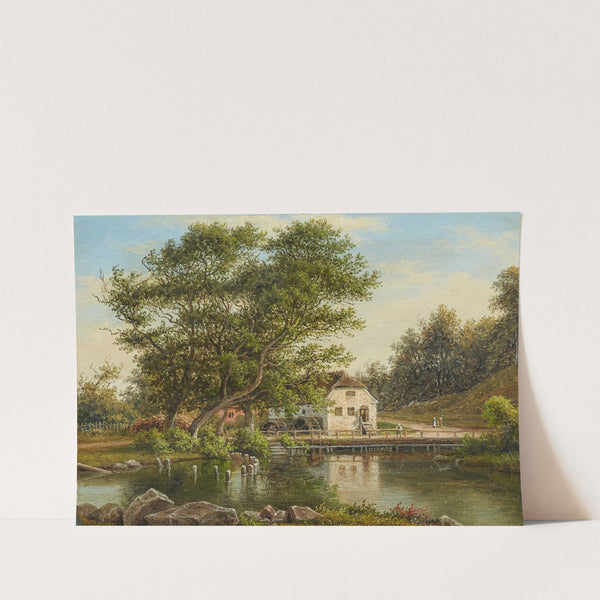 Landschaft mit Wassermühle (1887) by Frederik Christian Kiærskou