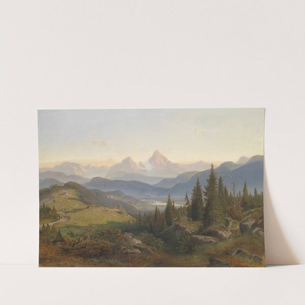 Landschaft mit Watzmann by Josef Mayburger