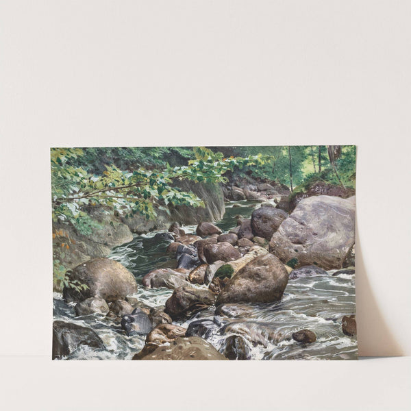 Landschaft mit Wildbach by Adolf Hirémy-Hirschl