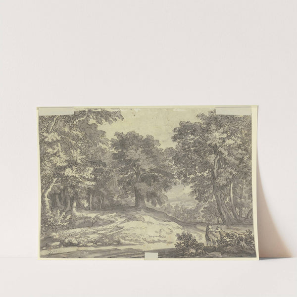 Landschaft mit zwei Hunden by Jacob van Liender