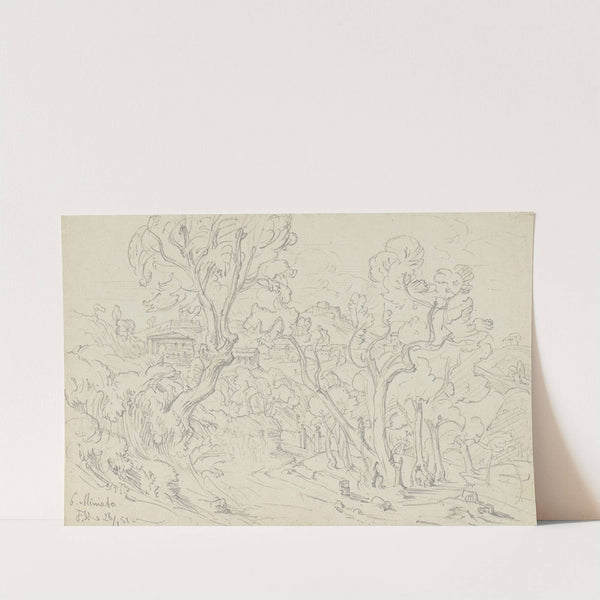 Landschaft nahe San Miniato by Friedrich Metz